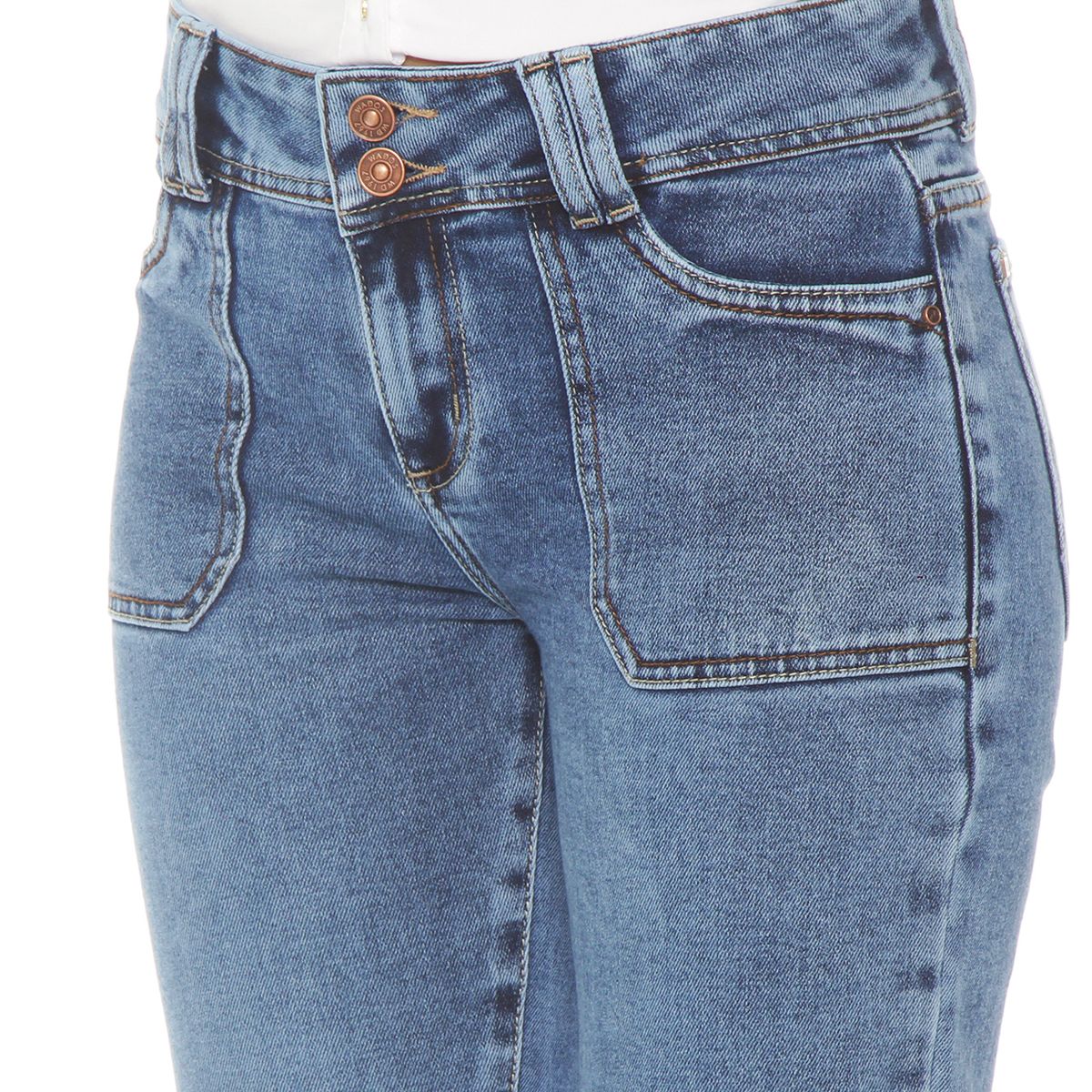 WADOS - Jeans Flare Tiro Alto Mujer Wados