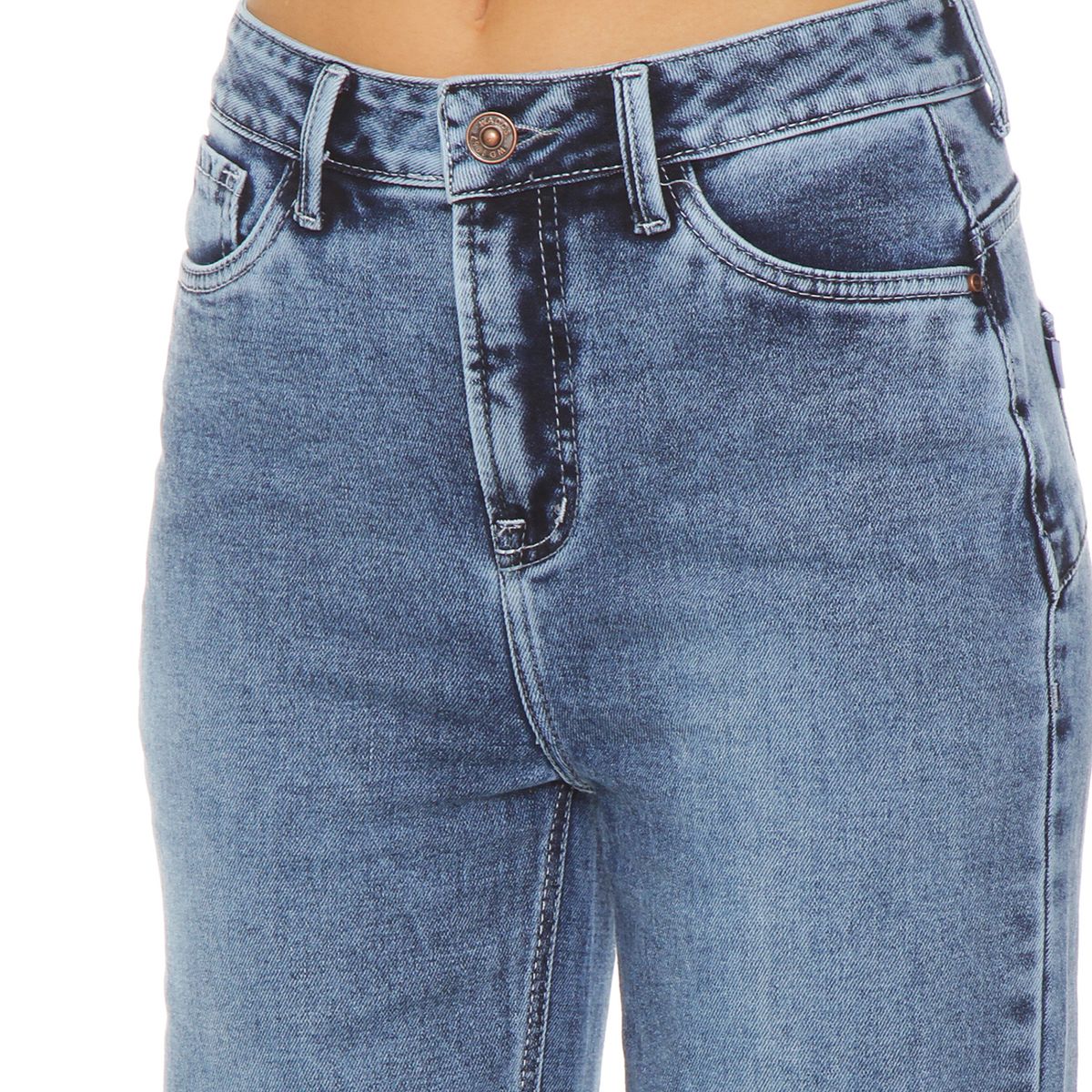 WADOS - Jeans Straight Tiro Alto Mujer Wados