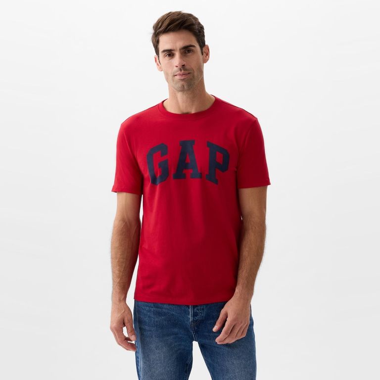 GAP Polera Logo Algodón Hombre