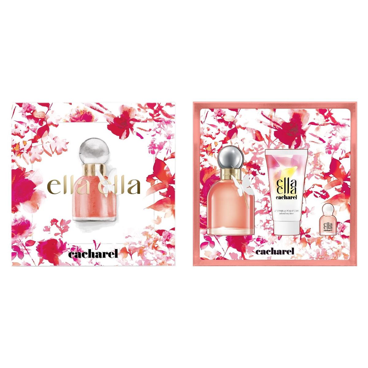 CACHAREL - Set Perfume Cacharel Ella Ella Eau De Parfum Para Mujer 100 ml + Body Lotion 50 Ml + Miniatura 5 ml