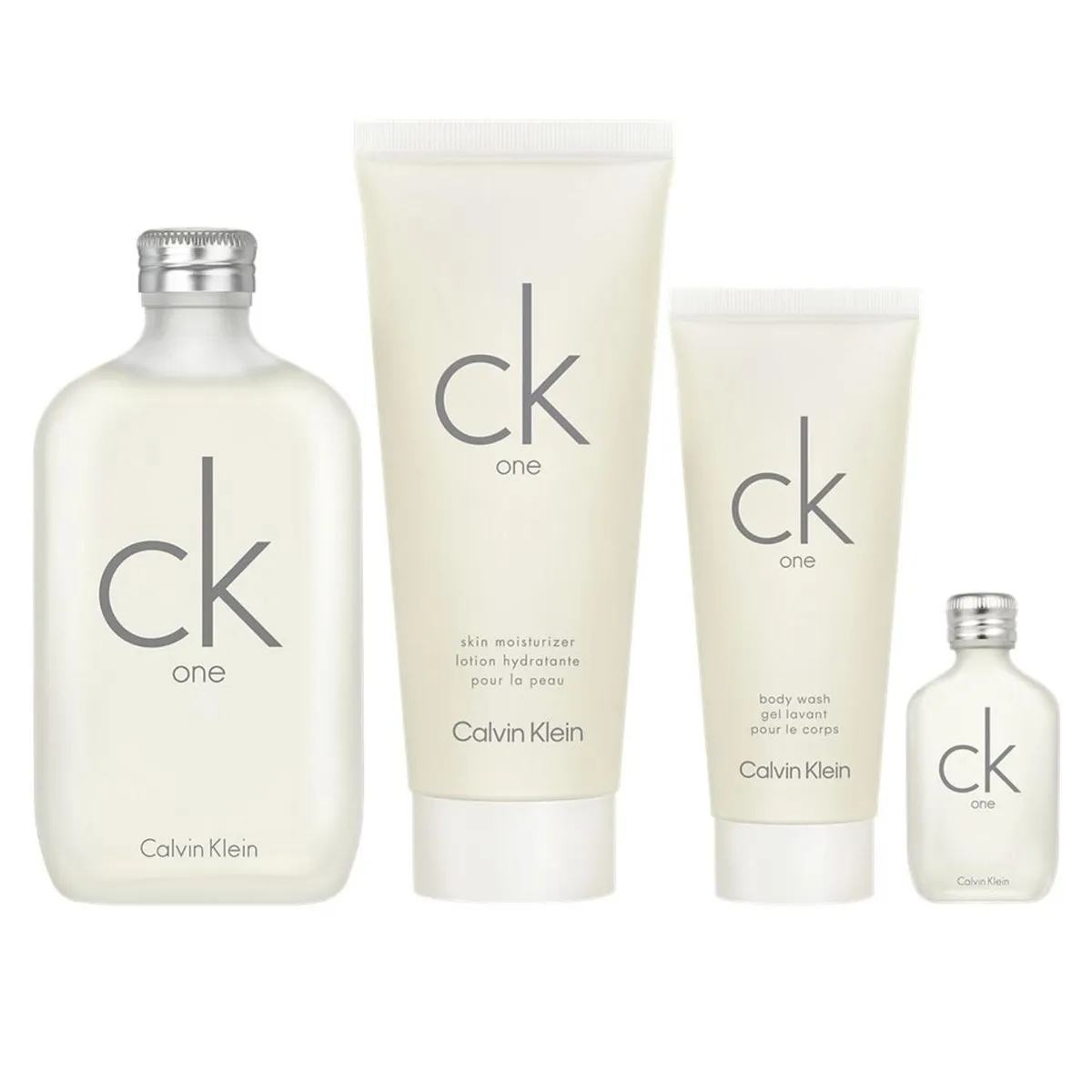 CALVIN KLEIN - Perfume Ck One Unisex 200 Ml + Edt 15 Ml + Loción Corporal 200 Ml + Gel De Ducha 100 Ml