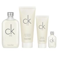Perfume Ck One Unisex 200 Ml + Edt 15 Ml + Loción Corporal 200 Ml + Gel De Ducha 100 Ml