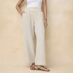 BASEMENT - Pantalón Balloon Tiro Medio Mujer