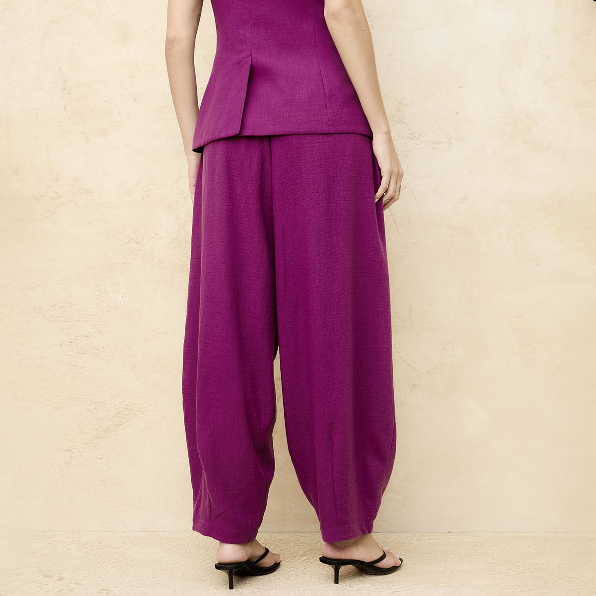 BASEMENT - Pantalón Balloon Tiro Medio Mujer Basement