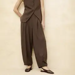 BASEMENT - Pantalón Ballon Tiro Medio Mujer