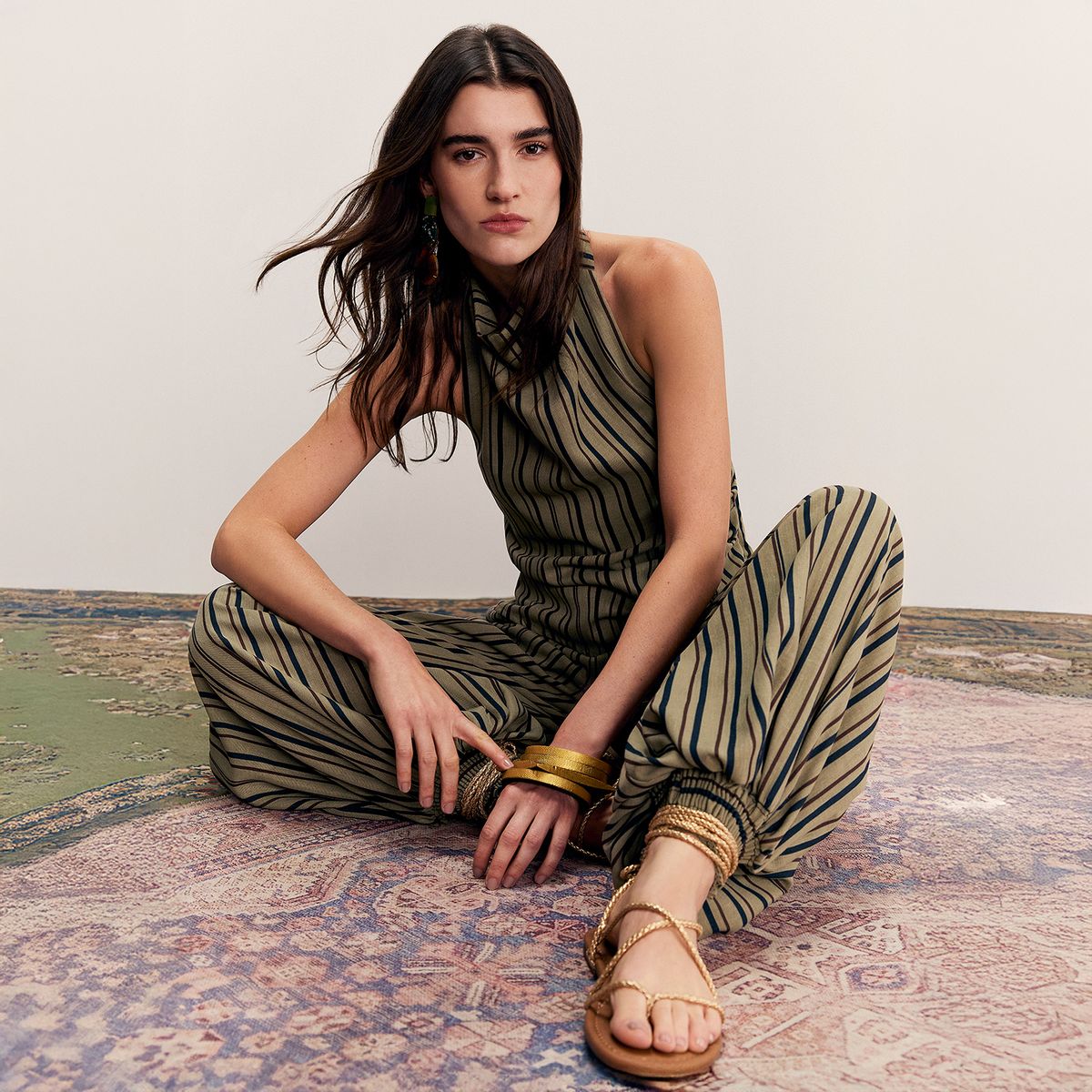 BASEMENT - Pantalón Balloon Tiro Medio Mujer Basement