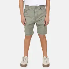 MAUI AND SONS - Bermuda Jogger Algodón Niño Gris