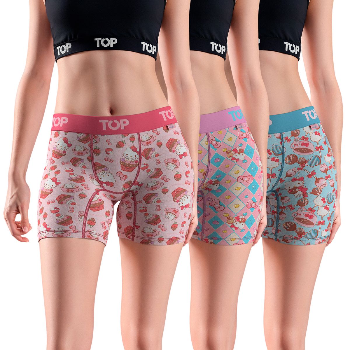 TOP - Pack de 3 Bóxers Algodón Mujer Top