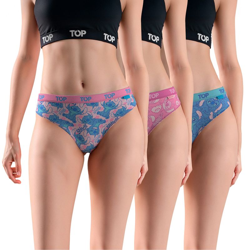 TOP - Pack de 3 Bikinis Algodón Mujer Top
