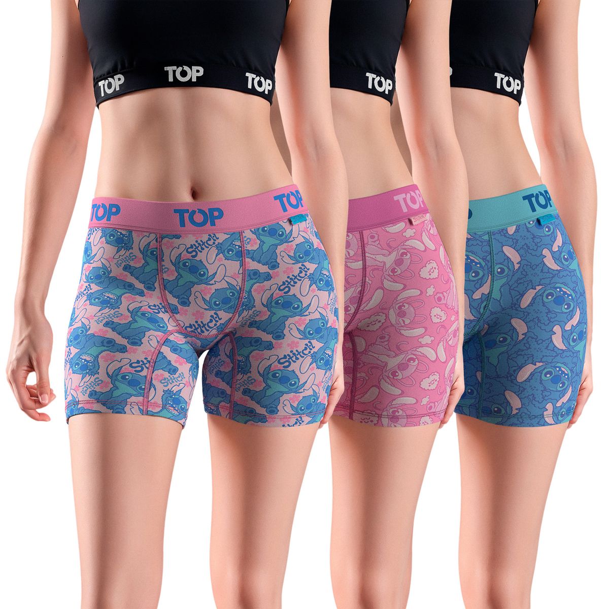 TOP - Pack de 3 Bóxers Algodón Mujer Top