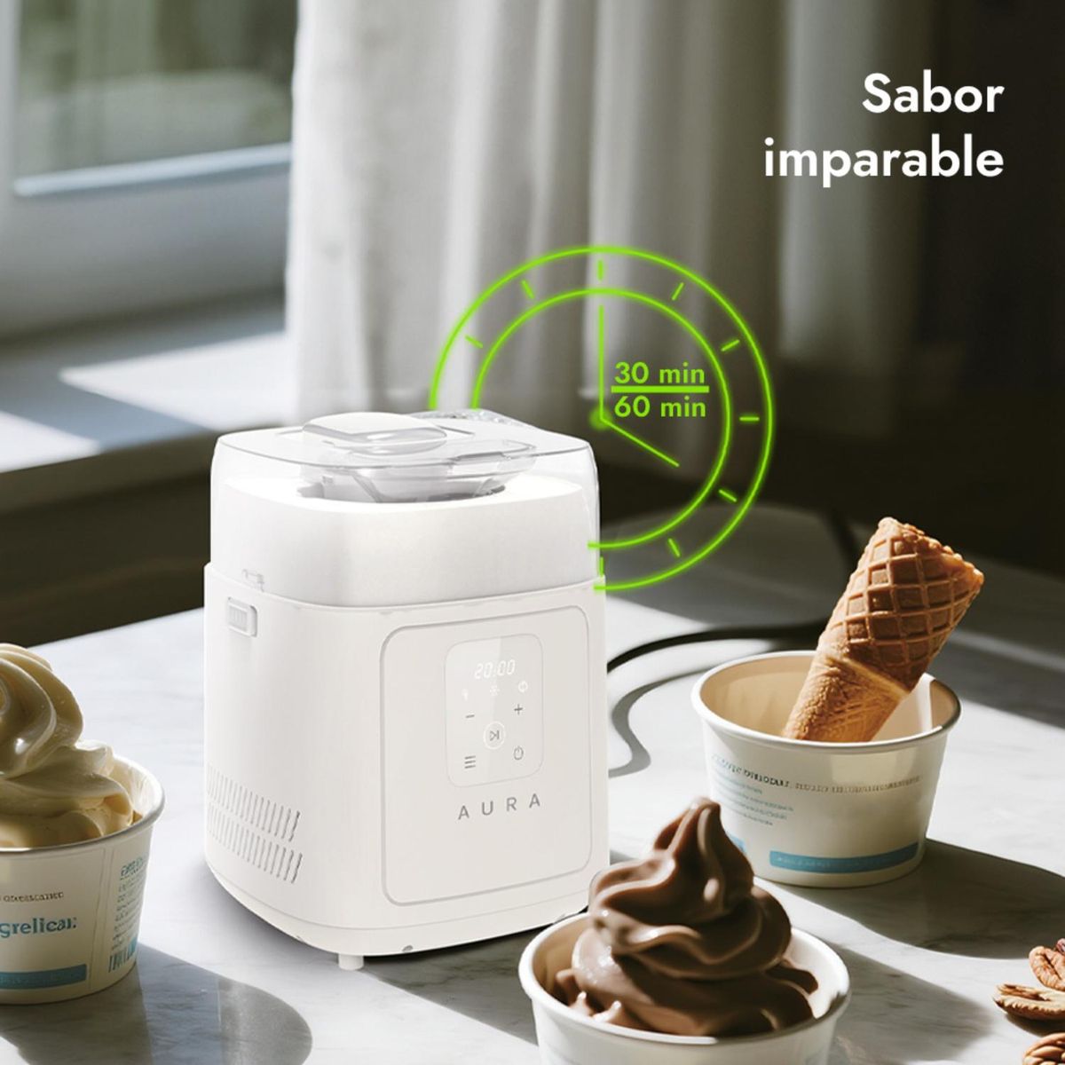 AURA - Máquina Helado Touch Compres Aura
