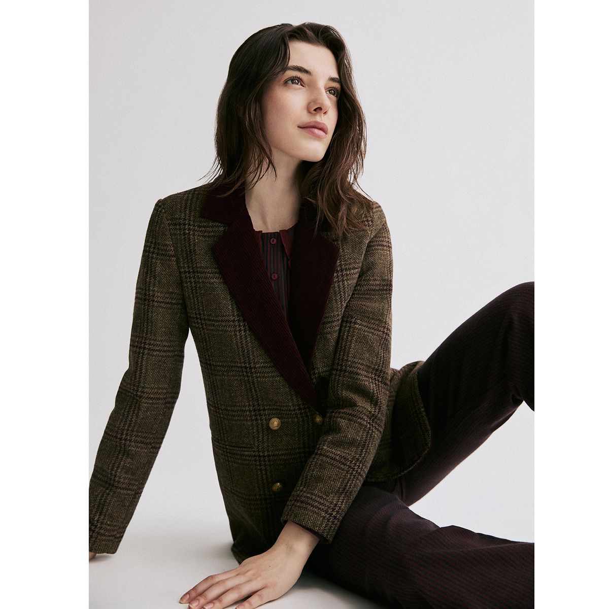 BRICK LONDON - Blazer Cotele Zoe Mujer Brick London
