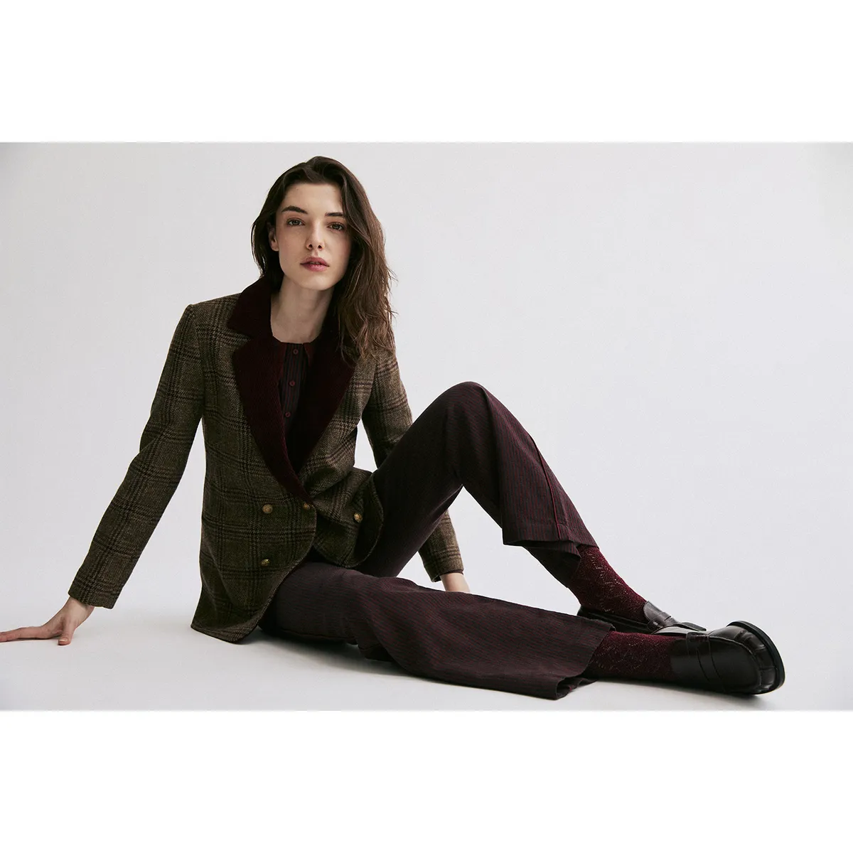 BRICK LONDON - Blazer Cotele Zoe Mujer Brick London