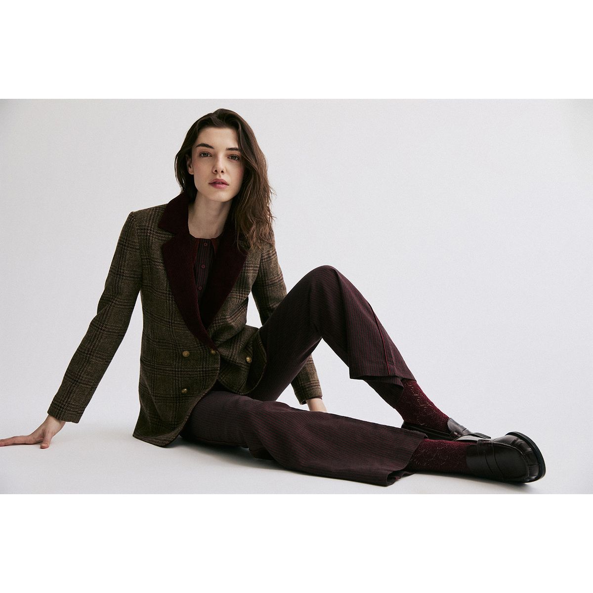 BRICK LONDON - Blazer Cotele Zoe Mujer Brick London