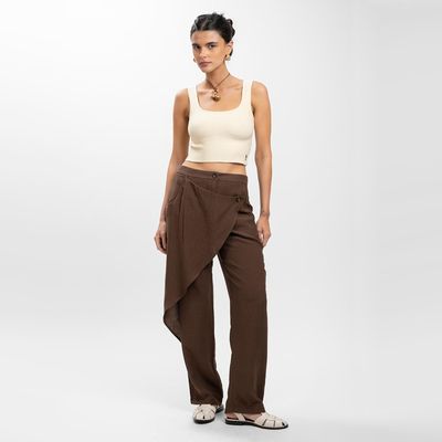 Imagen 1 del producto Pantalón Wide Leg Tiro Medio Mujer