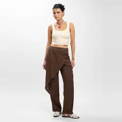 LOLITA LPK - Pantalón Wide Leg Tiro Medio Mujer