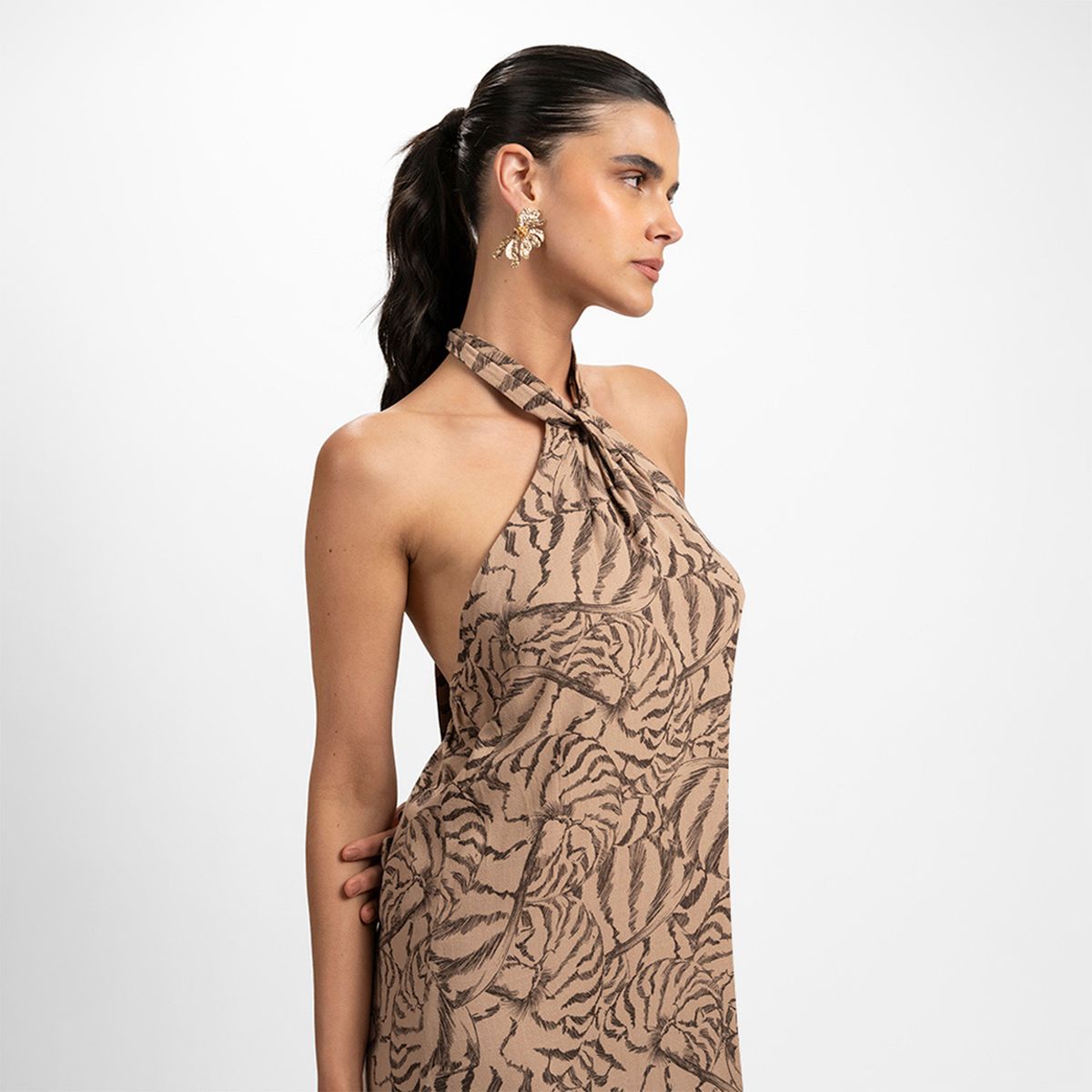 LOLITA POCKET - Vestido Largo Beige Mujer Lolita Pocket