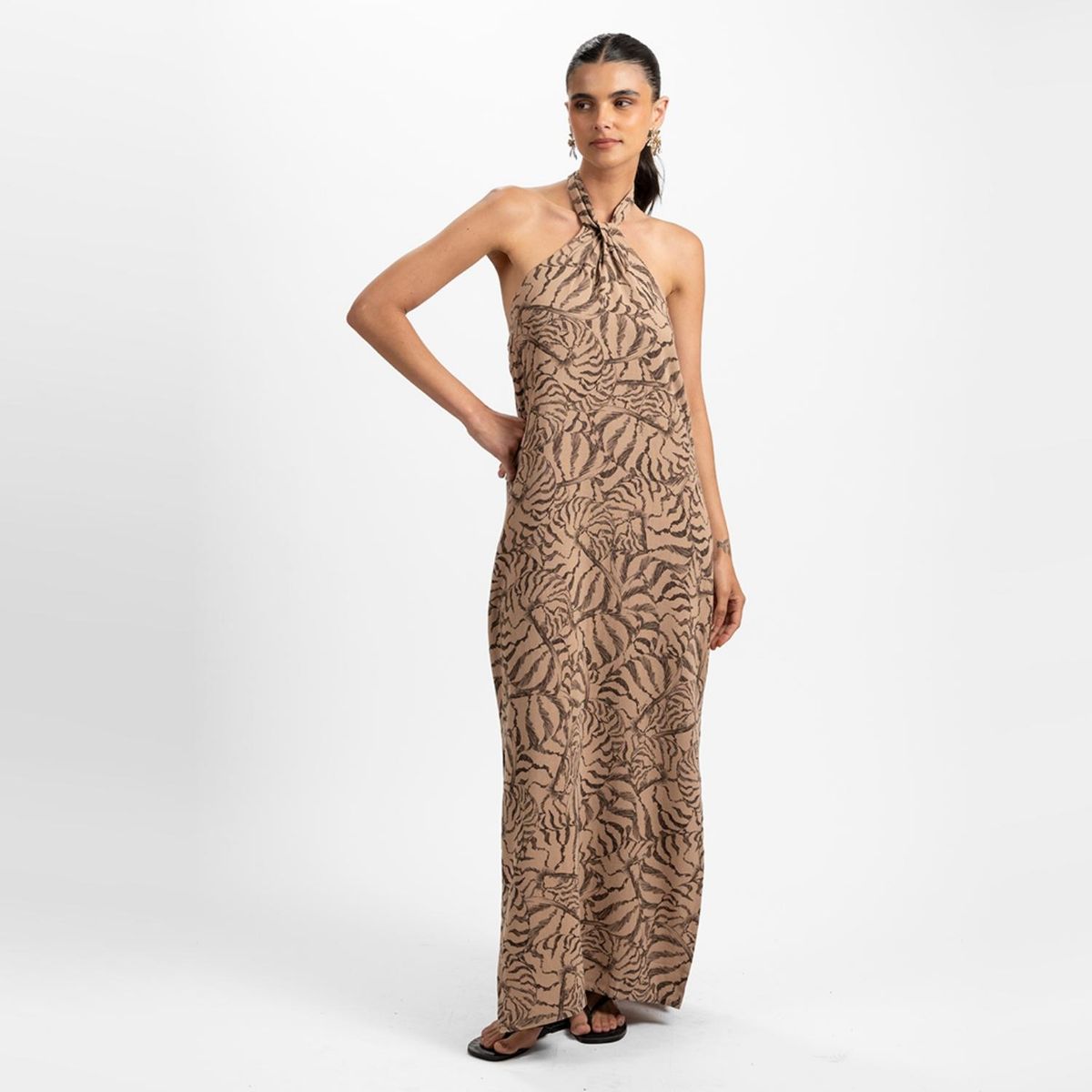 LOLITA POCKET - Vestido Largo Beige Mujer Lolita Pocket