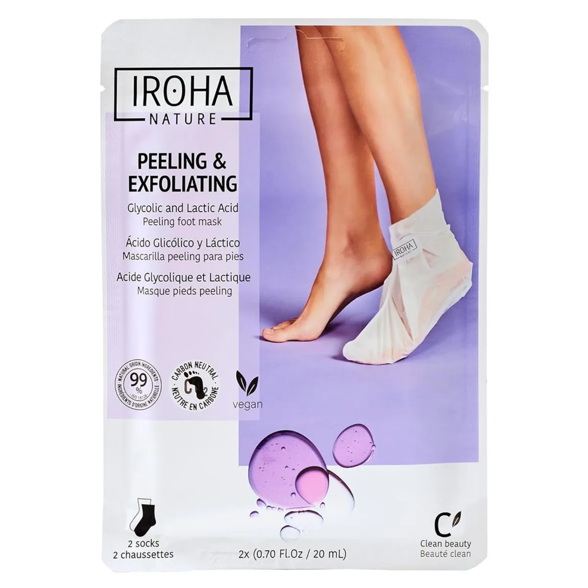 IROHA - Bota Peeling Exfoliante Pies IROHA