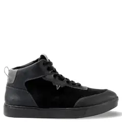 VEROZ - Trend Zapatilla Urbana Hombre Cuero Negro