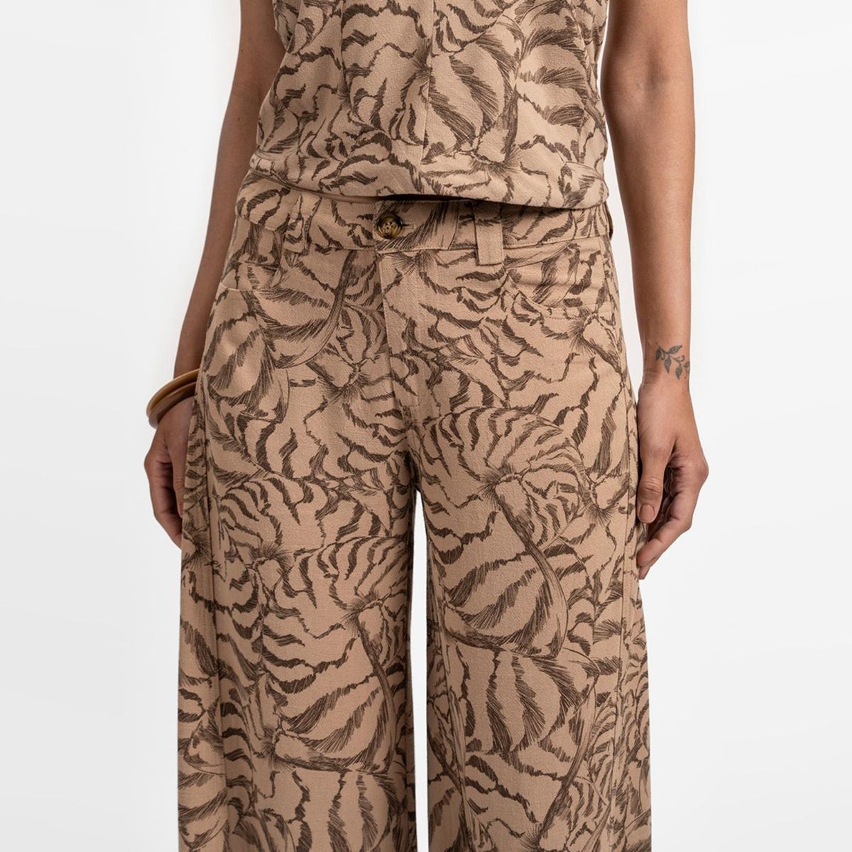 LOLITA LPK - Pantalón Wide Leg Tiro Medio Mujer Lolita Lpk