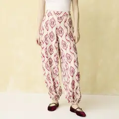 UNIVERSITY CLUB - Pantalón Balloon Tiro Alto Mujer