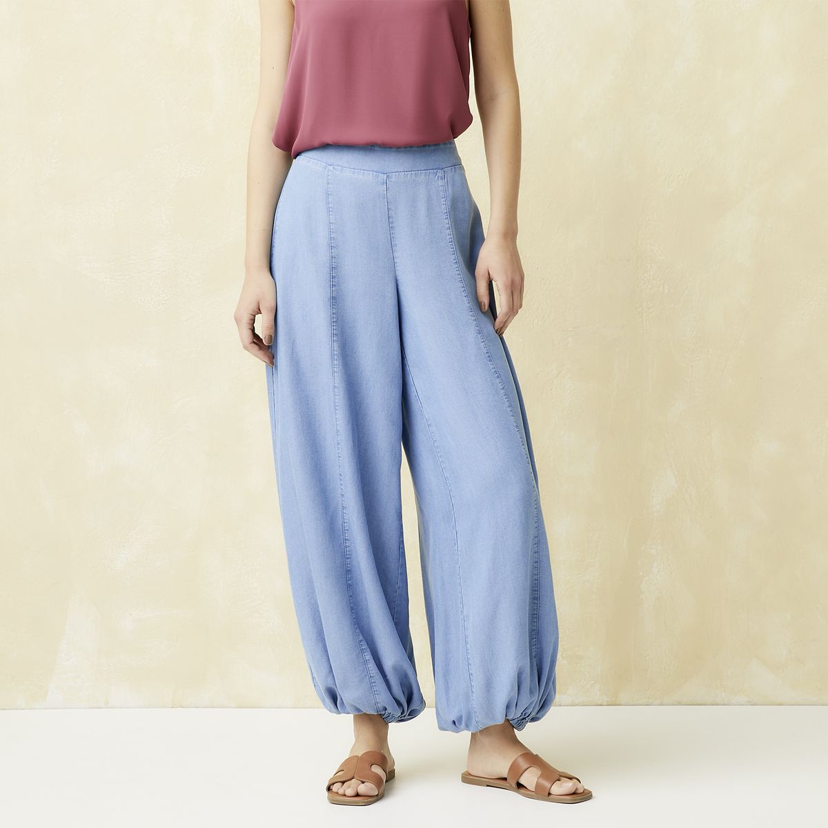 UNIVERSITY CLUB - Pantalón Balloon Tiro Alto Mujer University Club