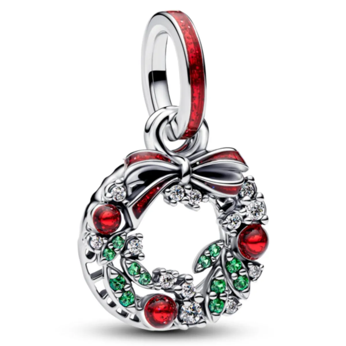 PANDORA - Charm Doble Corona Navideña Mujer Pandora
