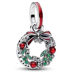 PANDORA - Charm Doble Corona Navideña Mujer