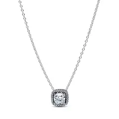 PANDORA - Collar Collier con Colgante Halo Mujer