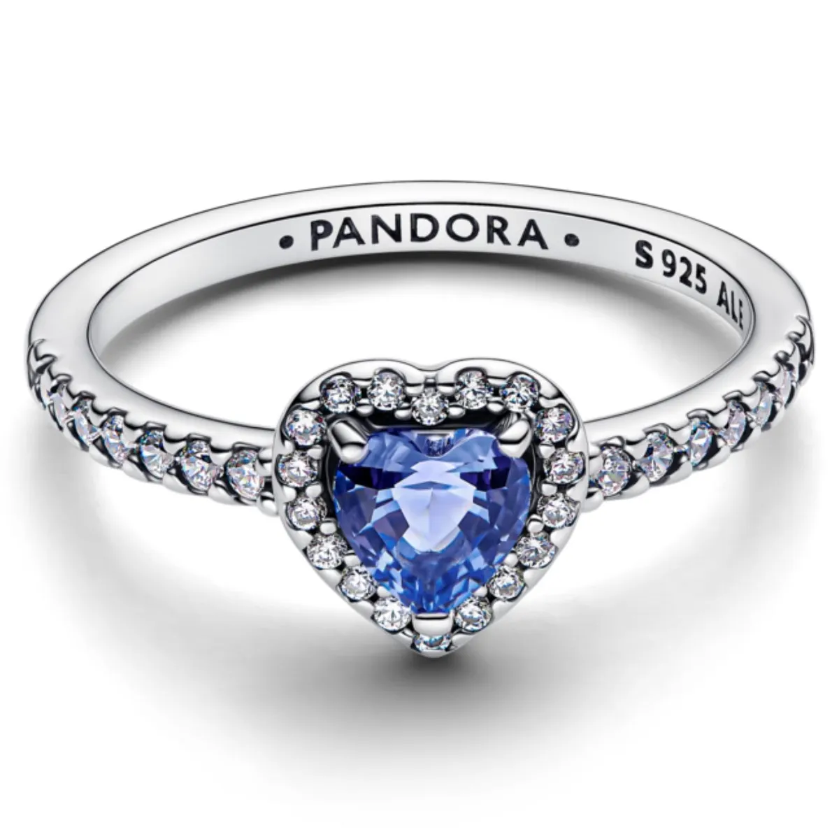 PANDORA - Anillo Corazón Elevado Reluciente Mujer Pandora