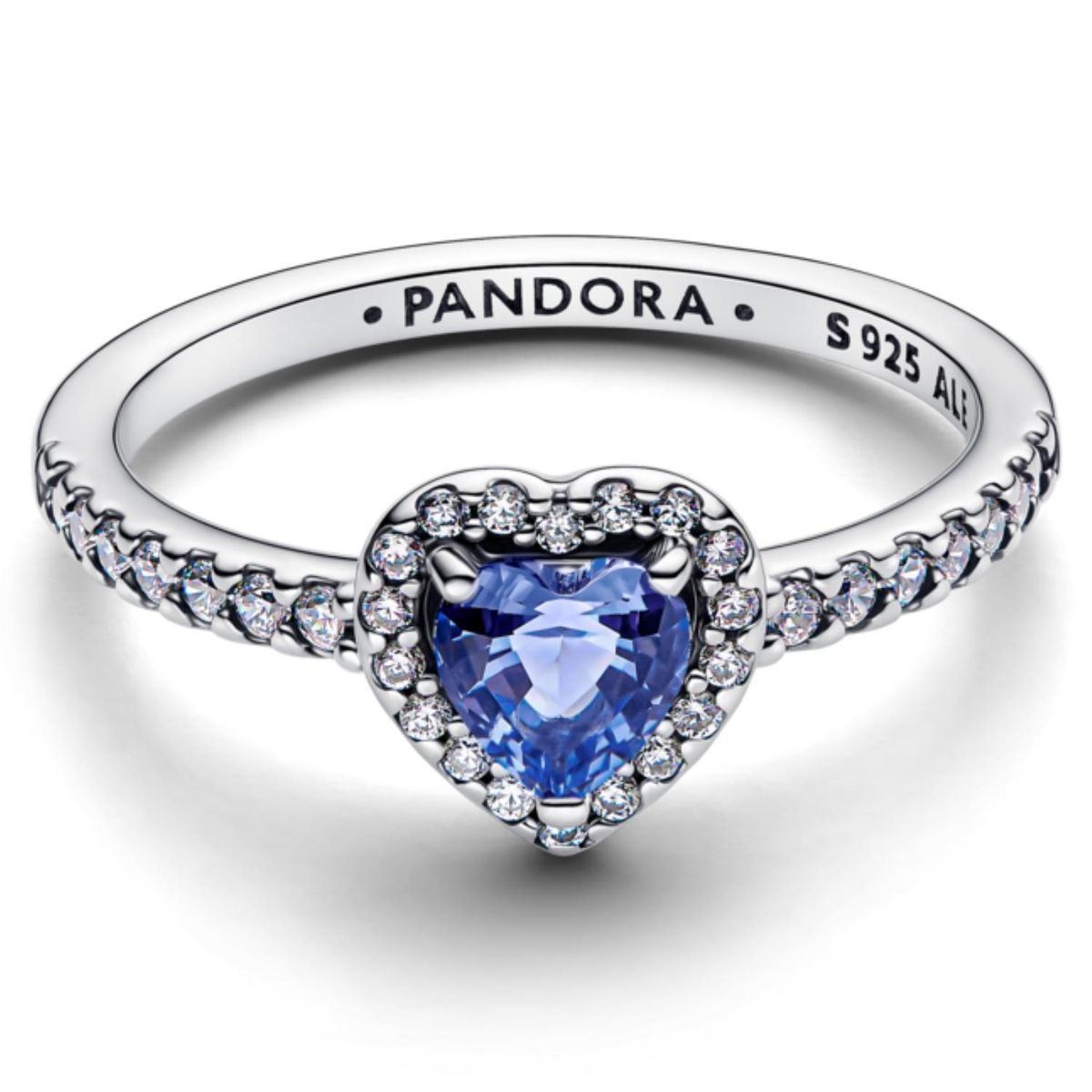 PANDORA - Anillo Corazón Elevado Reluciente Mujer Pandora