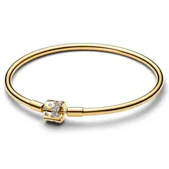 PANDORA - Brazalete Bañado en Oro de 14k con Circonita Mujer