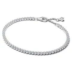 PANDORA - Brazalete Tenis Brillante Plateado Mujer