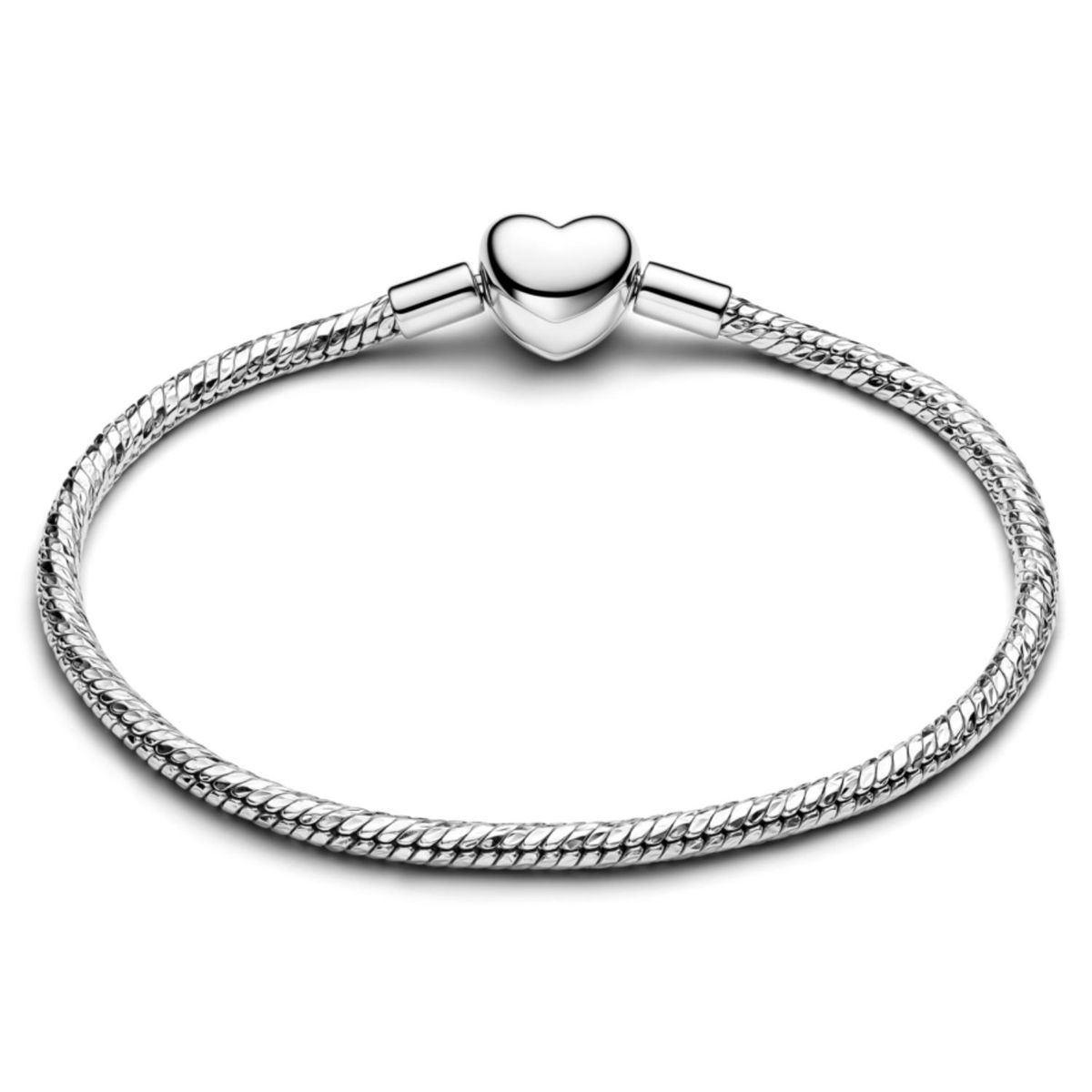 PANDORA - Brazalete Cadena de Serpiente Faceta Plateado Mujer Pandora