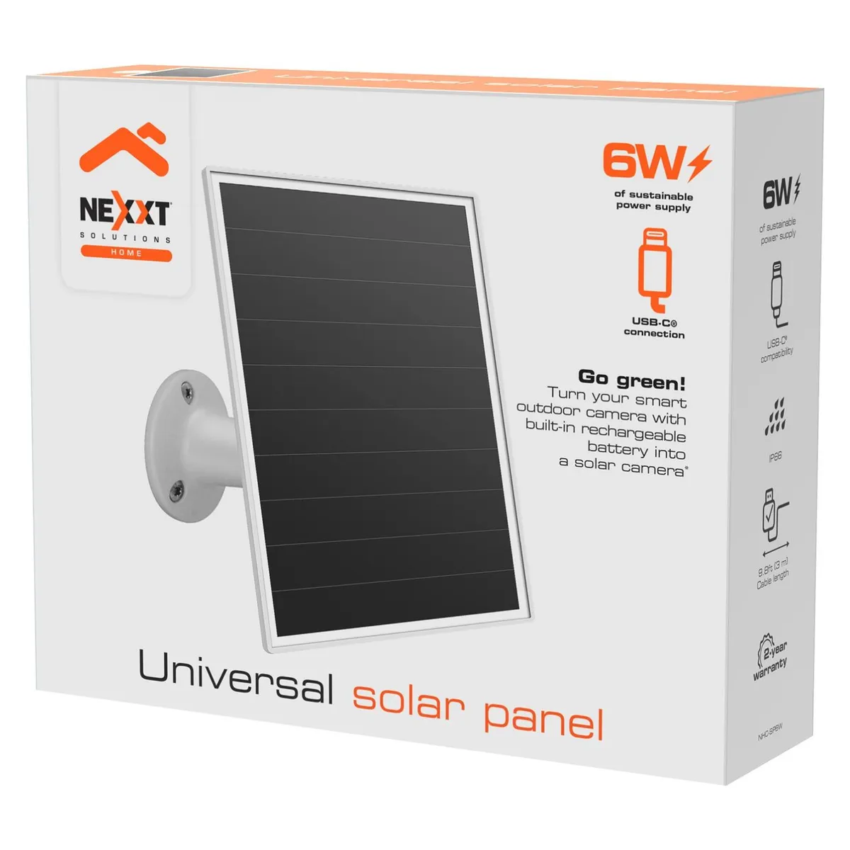 NEXXT SOLUTIONS - Panel Solar 6W USB TIP Nexxt Solutions