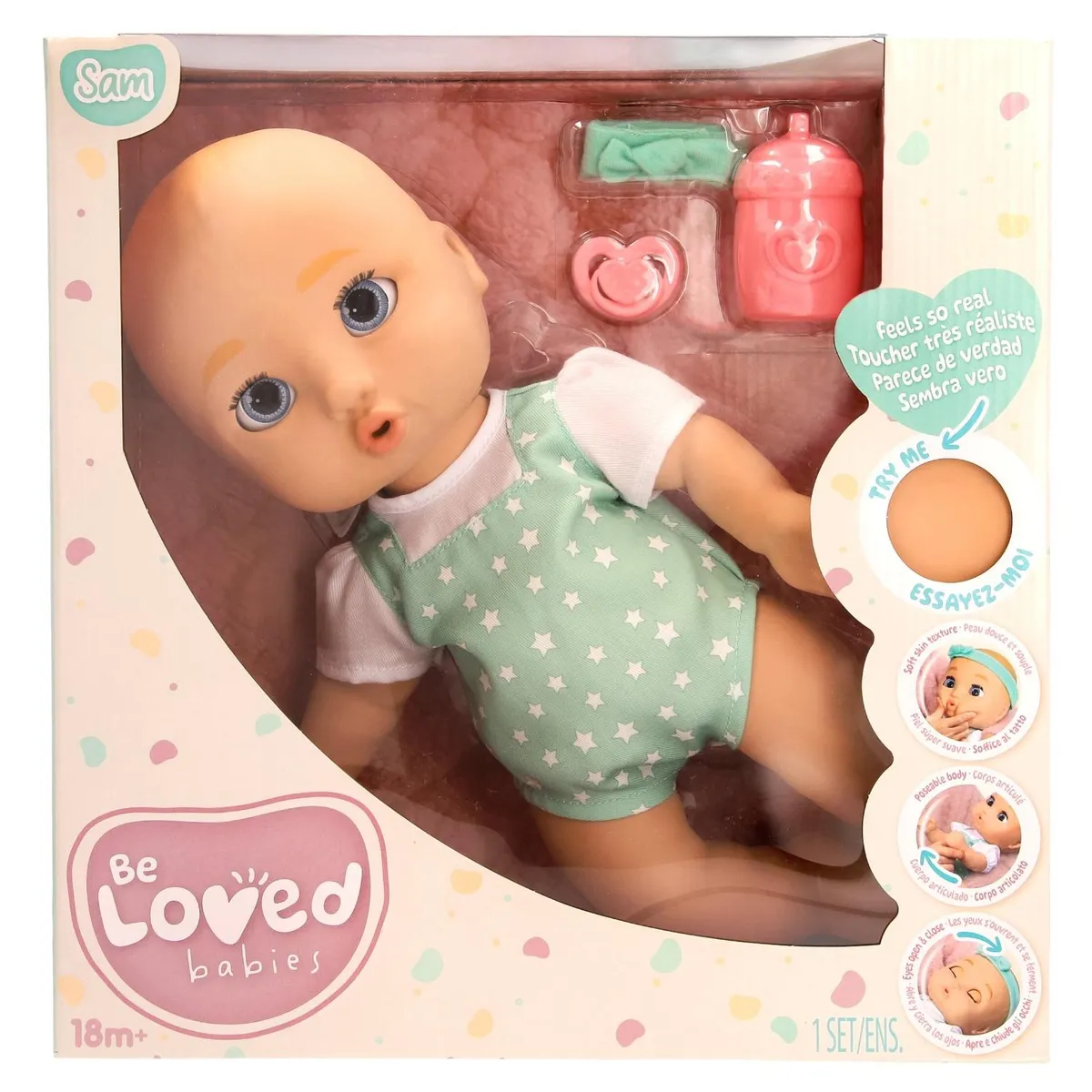 IMEXPORTA - Muñeco Bebe Be Loved Verde Imexporta