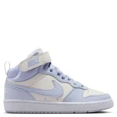 NIKE - Court Borough Mid 2 Zapatilla Urbana Niña Negro (34.5 a 37.5)