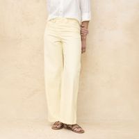 Jeans Wide Leg Tiro Medio Mujer