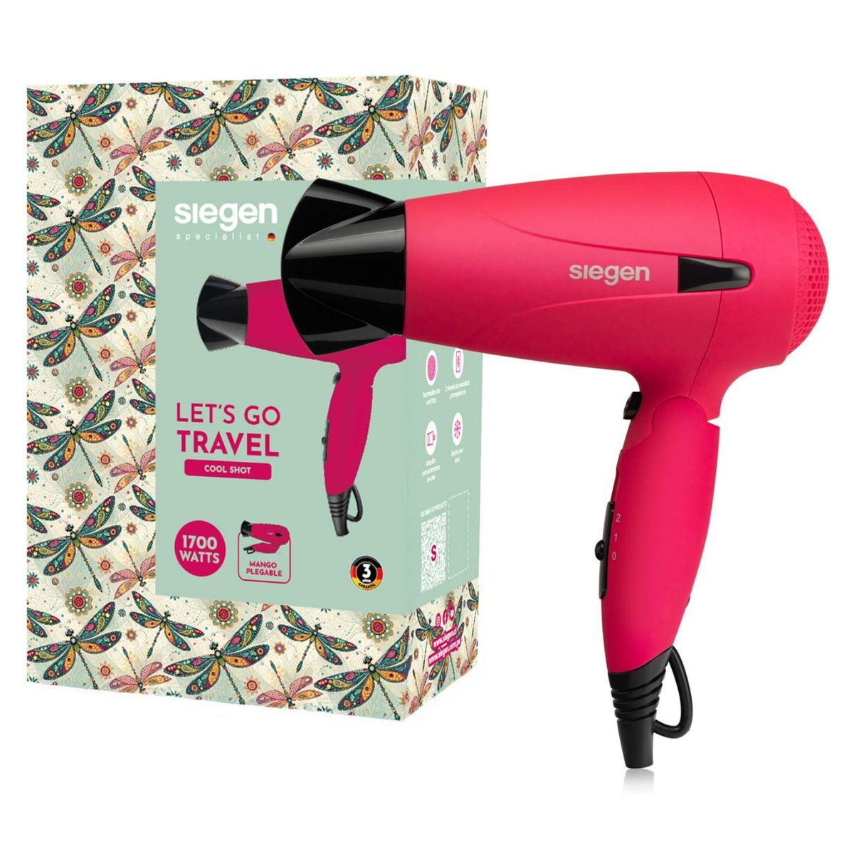 SIEGEN - Secador De Pelo SG-3012C59 Siegen