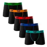 Pack 5 Boxer Niño Algodón Negro