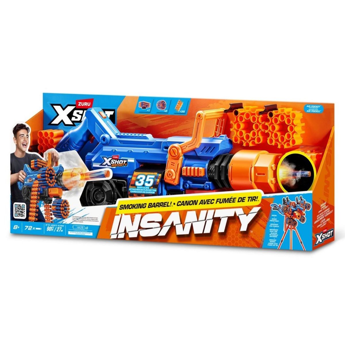 X-SHOT - Lanza Dardos Insanity Smokin X-Shot