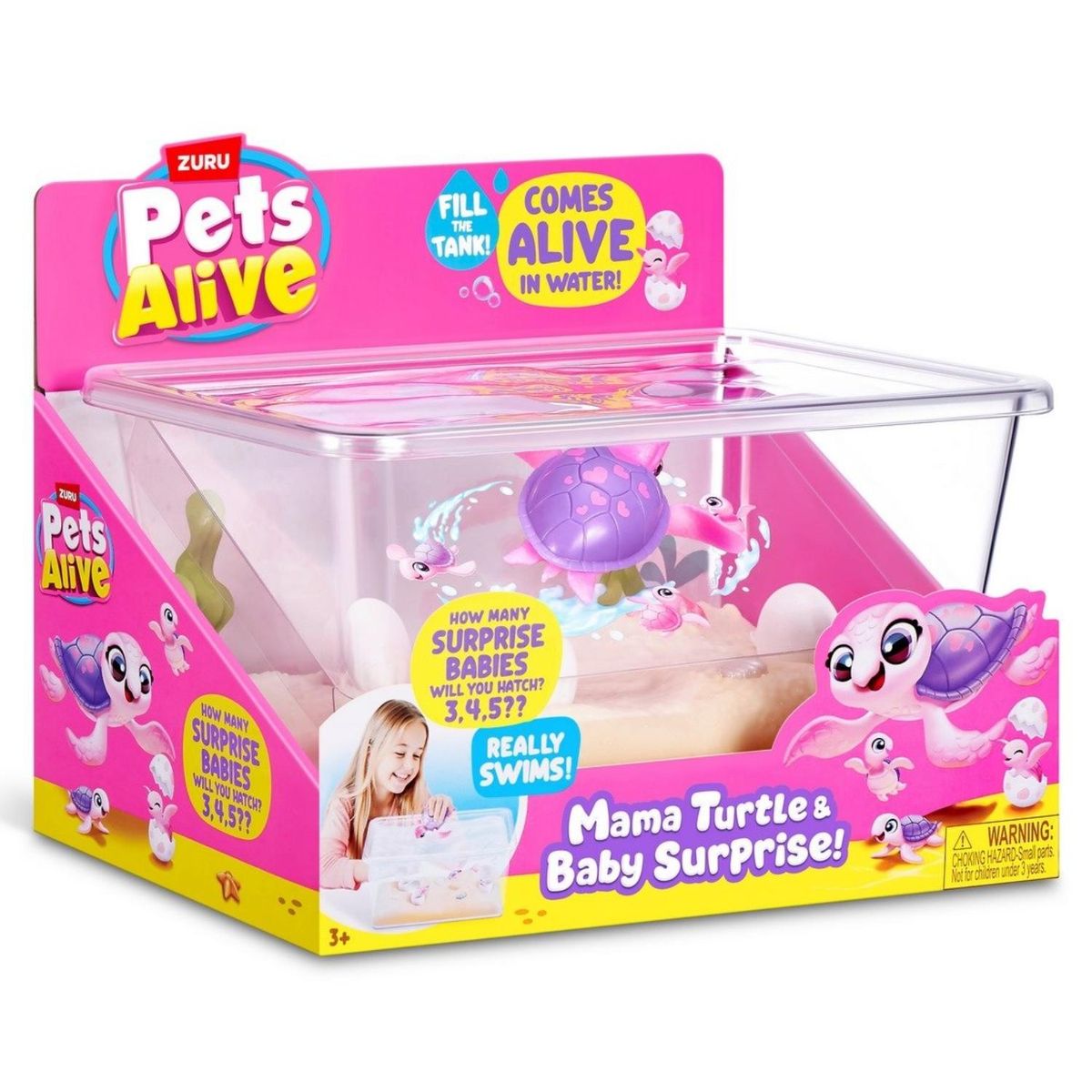 PETS ALIVE - Mama Y Bebe Tortuga Sorpresa Pets Alive