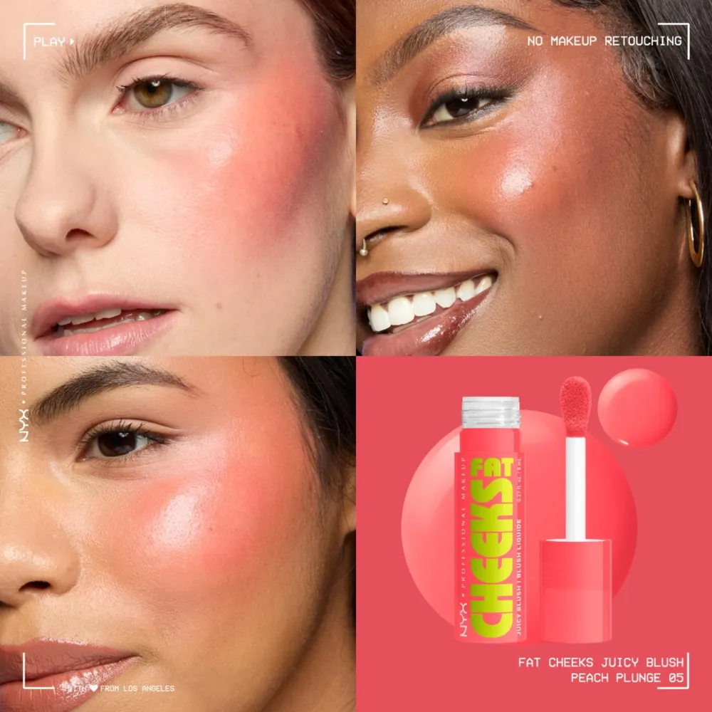 Nyx Professional Makeup Fat Cheeks Blush Peach Plunge, foto 10