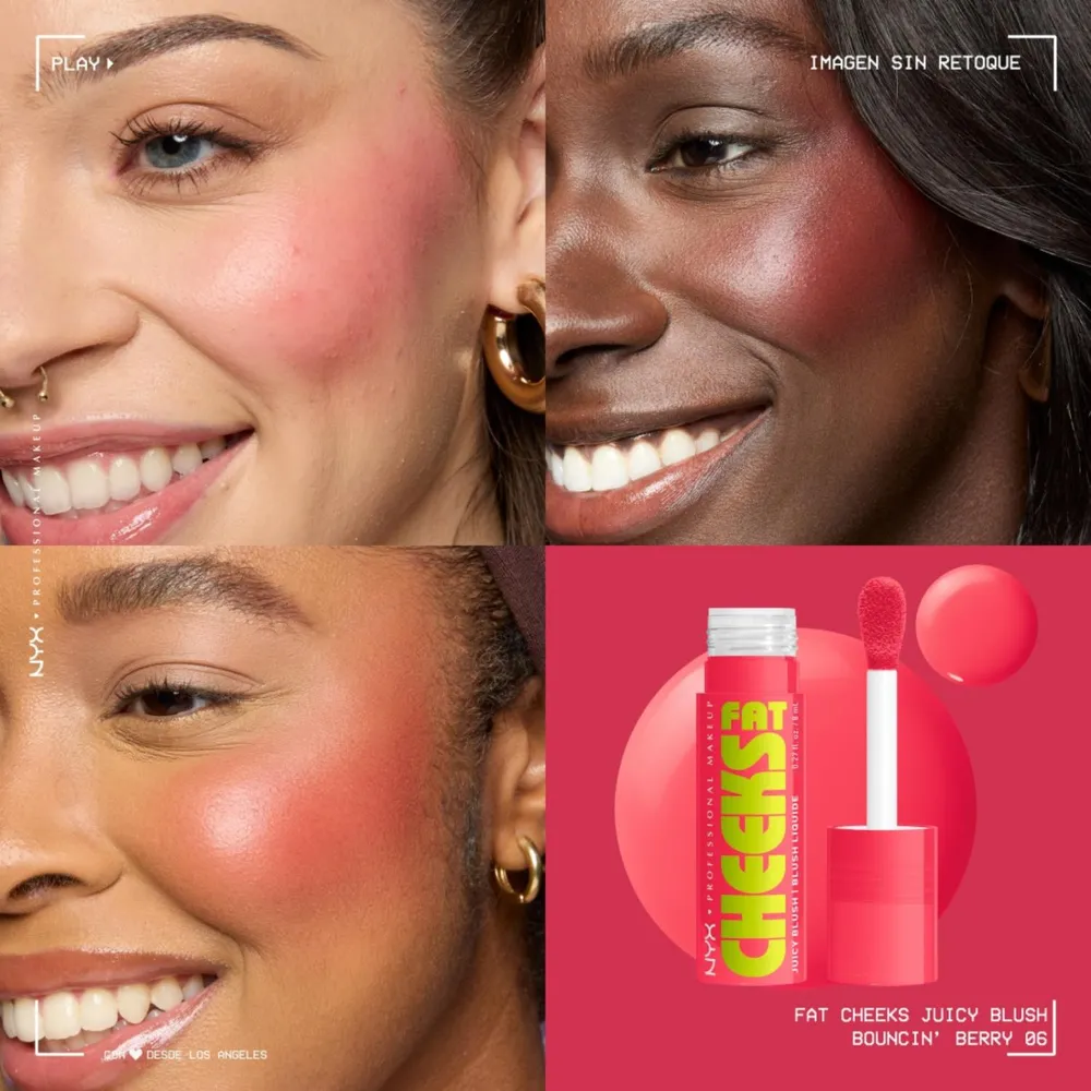 NYX Professional Makeup Fat Cheeks Blush Bouncin Berry, foto 9