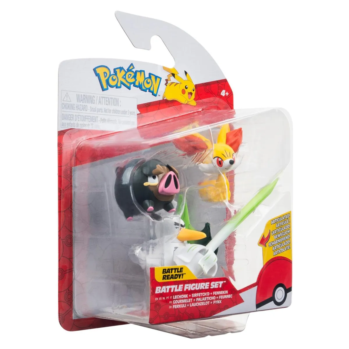 POKEMON - Batalla Pack 3 Figuras Fenn Lech Pokemon