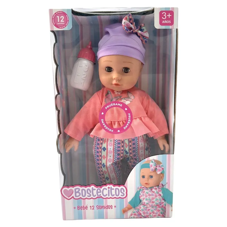 Muñeca Bostecitos Lloron Con Sonidos Y Accesorios