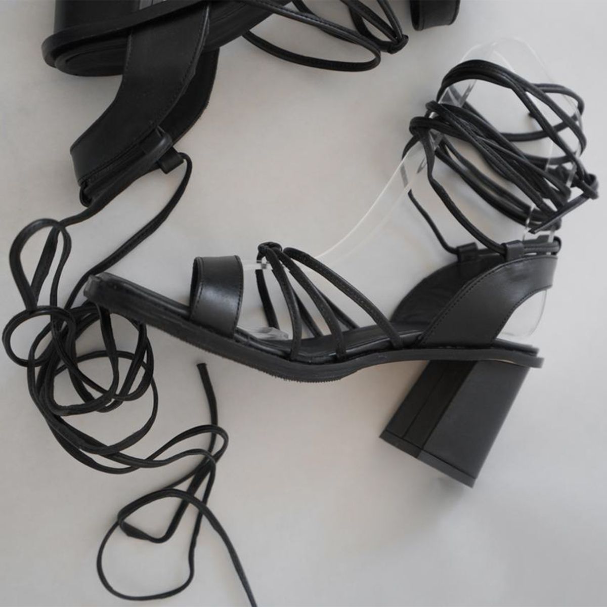 MACU SHOP - Sandalia Mujer Negro Macu Shop