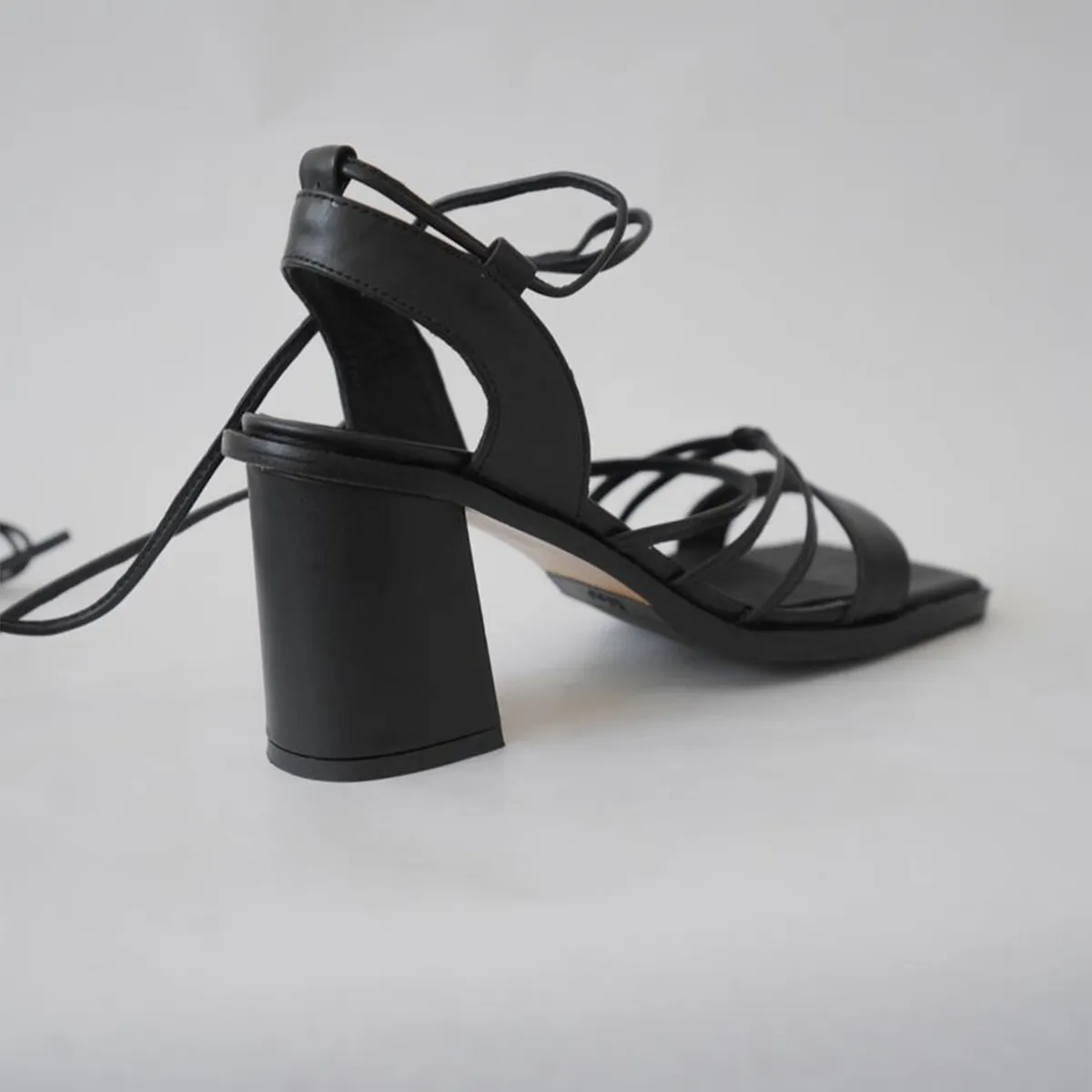 MACU SHOP - Sandalia Mujer Negro Macu Shop