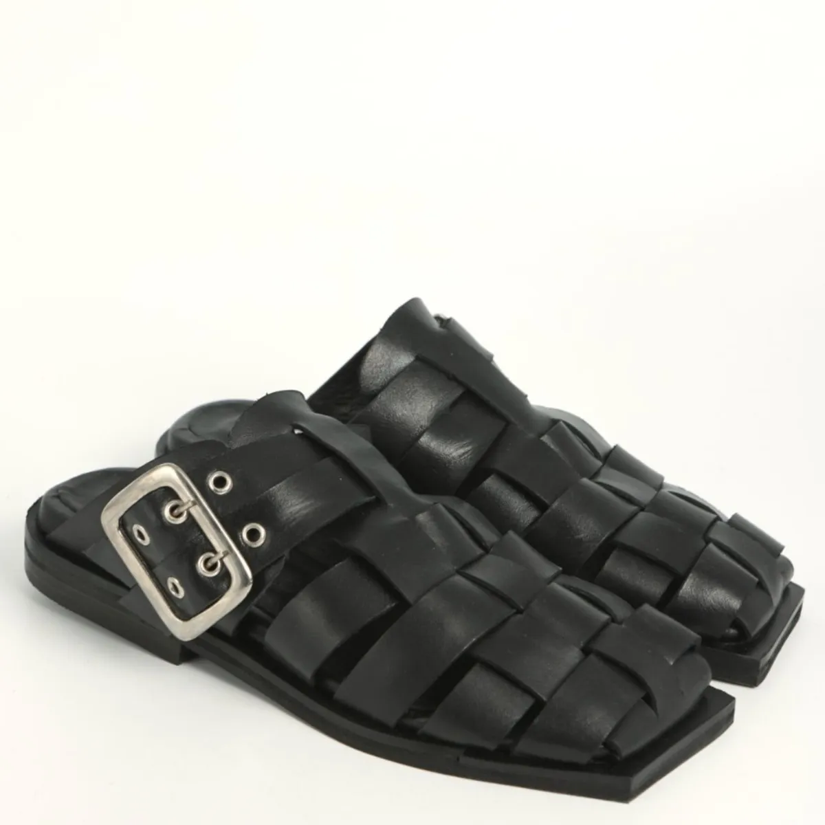 MACU SHOP - Sandalia Mujer Negro Macu Shop